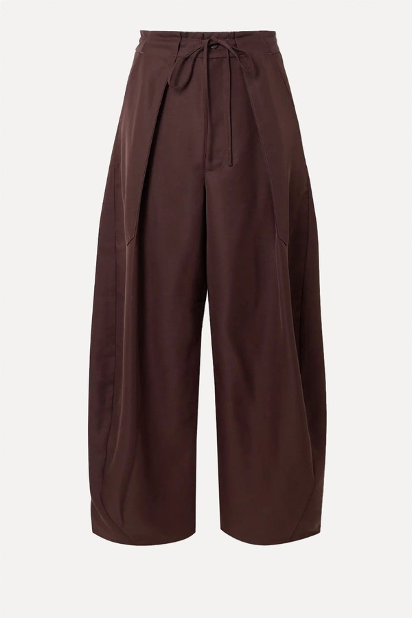 Clemence Pleated Wool-Blend Barrel-Leg Pants from KALLMEYER