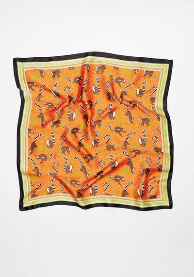 Printed Satin Scarf from Zara