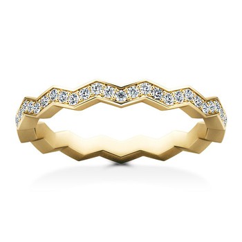 Connections Pavé Stacking Diamond Round Ring