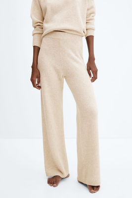 Straight Knitted Trousers from Mango
