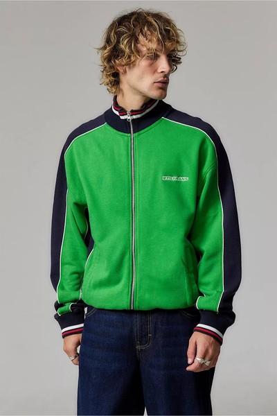 Green Panel Track Top from Urban Outfitters