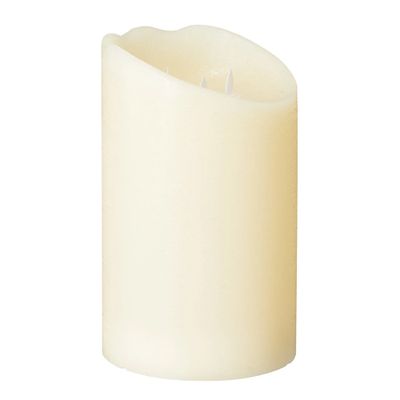 Large Wide Natural Glow Pillar LED Candle from OKA
