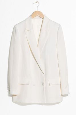 Double Breasted Linen Blazer from & Other Stories