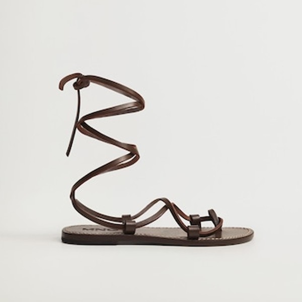 Leather Strap Sandals from Mango