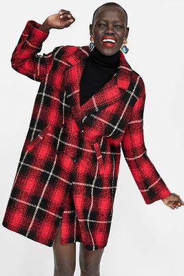 Check Coat from Zara