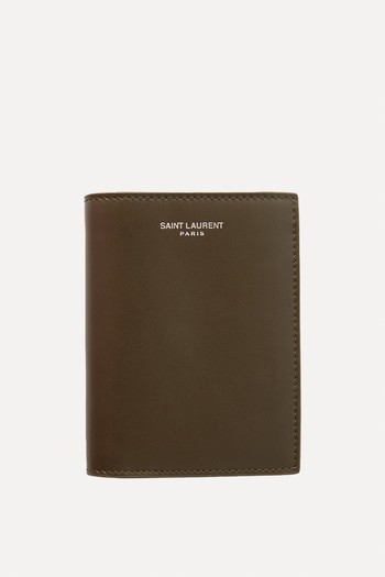 Logo-Print Leather Bifold Wallet from SAINT LAURENT