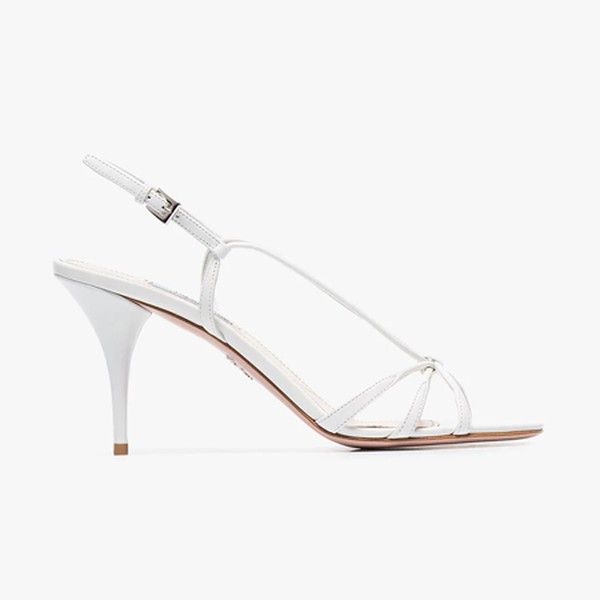 Kid Leather Sandals from Prada