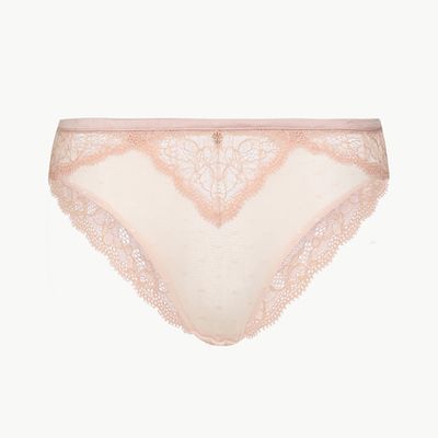 Spot Mesh & Lace High Leg Knickers from Marks and Spencer