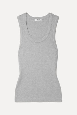Poppy Ribbed Stretch Organic Cotton And Lyocell-Blend Jersey Tank from Agolde