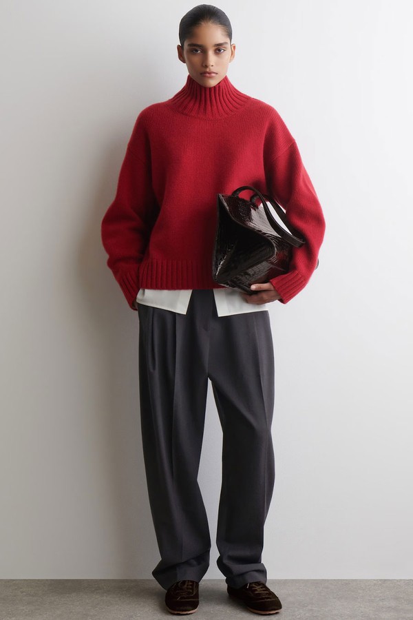 Cashmere Funnel-Neck Jumper from COS