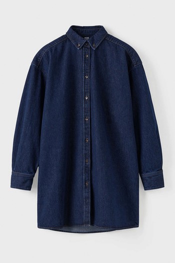 Long Denim Shirt Dark Indigo from Totême