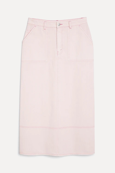 Midi Denim Utility Skirt  from Monki