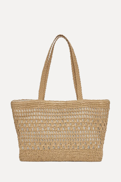 Raffia-Style Shopper Bag from Pull & Bear