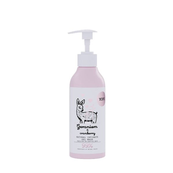Natural Intimate Gel Wash Geranium & Cranberry  from Yope 