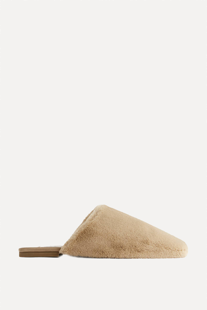 Faux Fur Slippers from ARKET