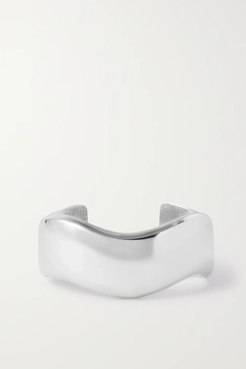 Wavy Silver-Tone Cuff from Saint Laurent