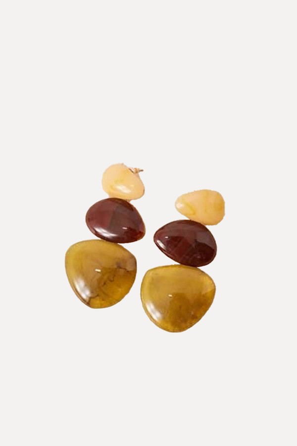 Drop Earrings With Resin Detail from ASOS DESIGN