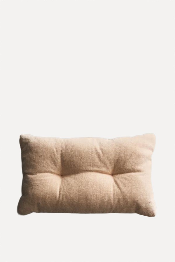 Plain Cushion With Topstitching 