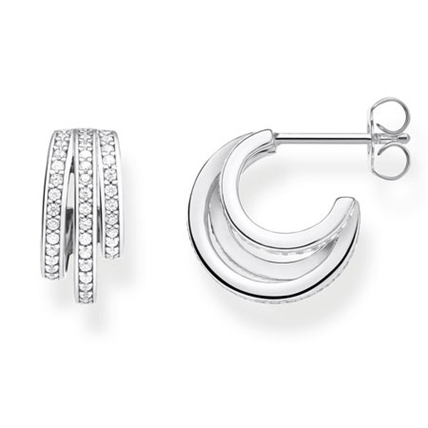 Hoop Earrings Silver Rings