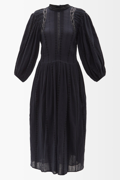 Jaena Lace Cotton-Voile Midi Dress from Isabel Marant Étoile