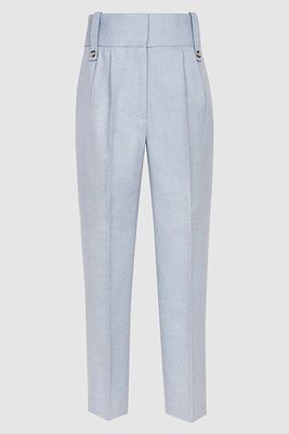 High Waisted Cropped Trousers from Reiss