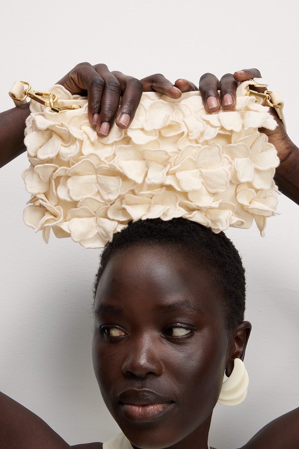 Cotton Rich Embroidered Shoulder Bag