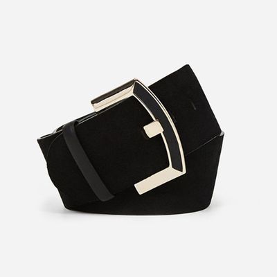 Belt With Gold Buckle from Uterque