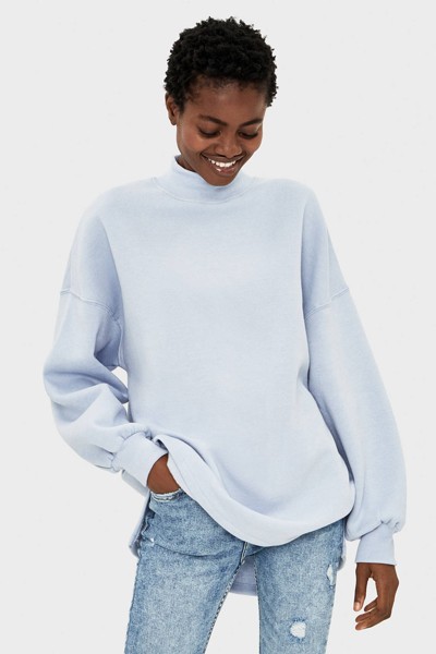 High Neck Sweatshirt from Bershka