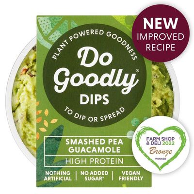 Smashed Pea Guacamole from Do Goodly