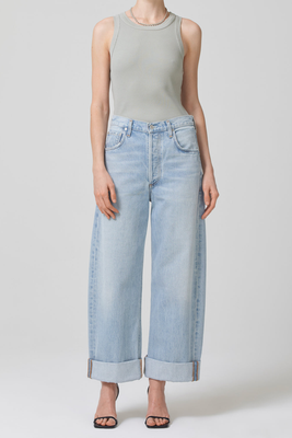 Baggy Cuffed Crop, $278 | Citizens Of Humanity 