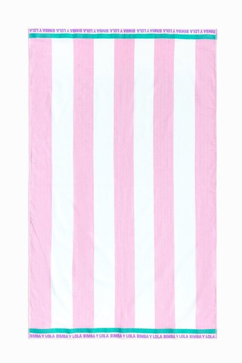 Pink Striped Towel from Bimbaylola