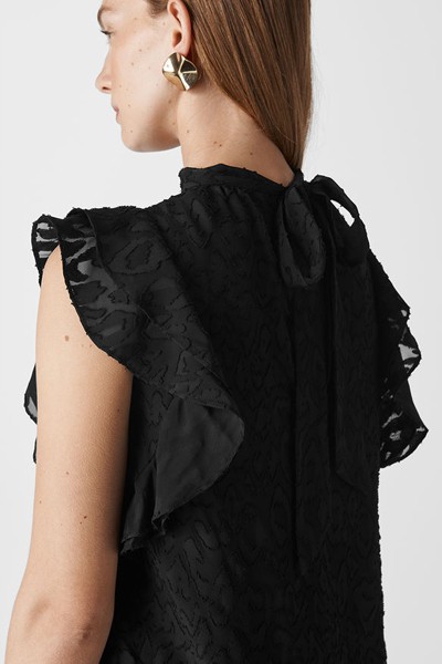 Animal Devore Frill Top