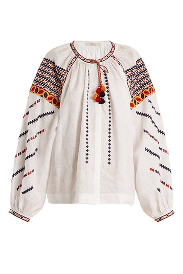 Embroidered Linen Blouse from Vita Kin