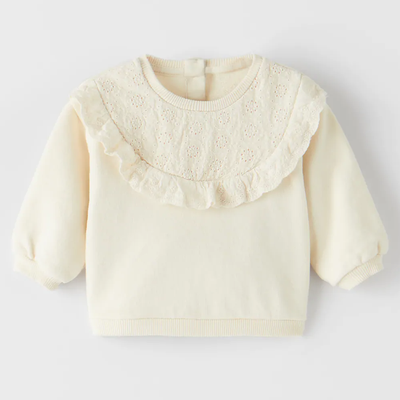 Swiss Embroidery Sweatshirt