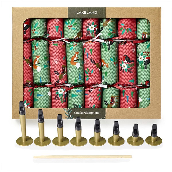8 Cracker Symphony Handmade Musical Christmas Crackers from Lakeland