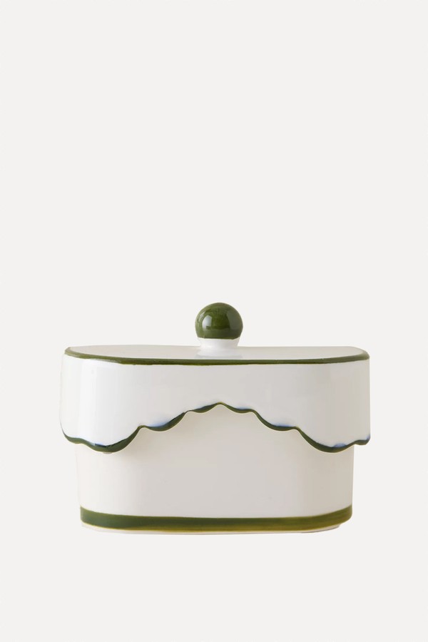 Cherie Smoked Pistachio Ceramic Candle With Lid from Paddywax 