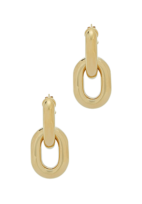 XL Link Gold-Tone Drop Earrings from Paco Rabanne