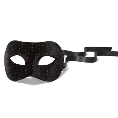 Crystal Embellished Velvet Mask from Maison Michel Lou