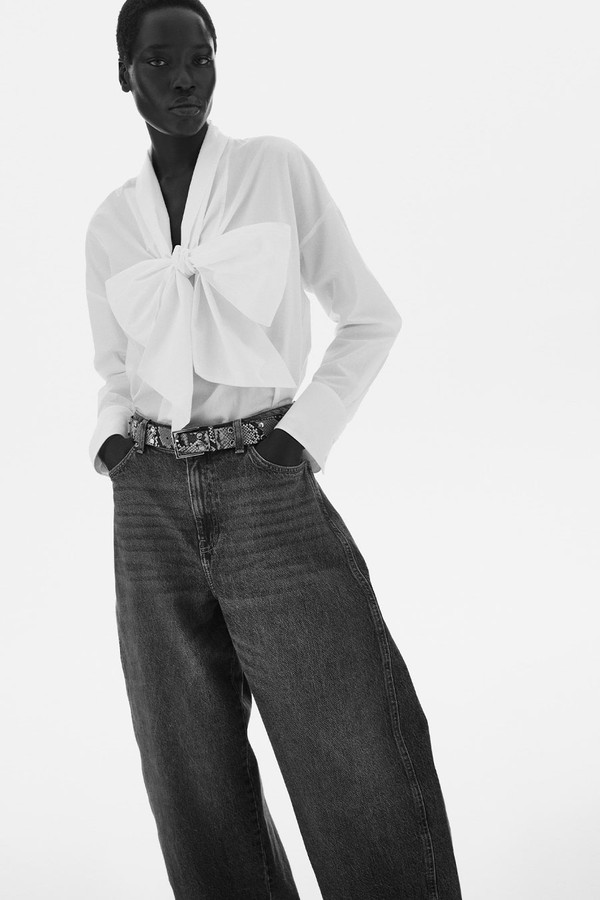 Tie-Front Poplin Shirt from H&M