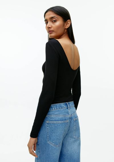 Scoop Neck Jersey Top