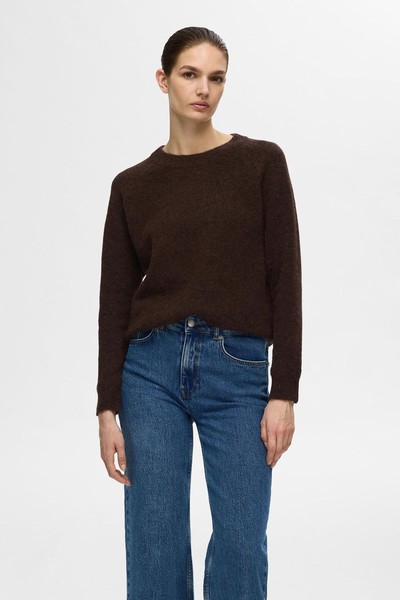 Long-Sleeved Knitted Jumper from Selected