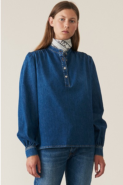 Soft Denim Blouse from Ganni