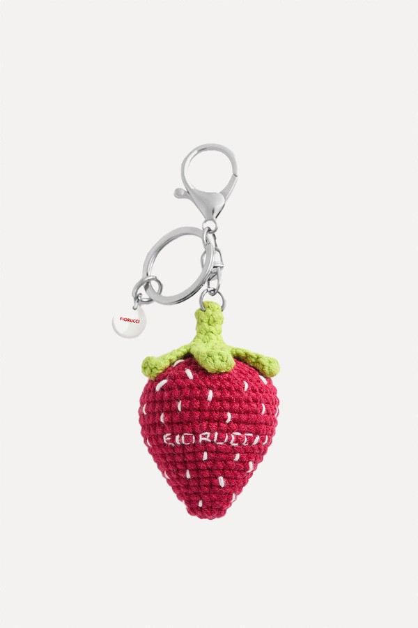 Strawberry Crochet Keychain from Fiorucci