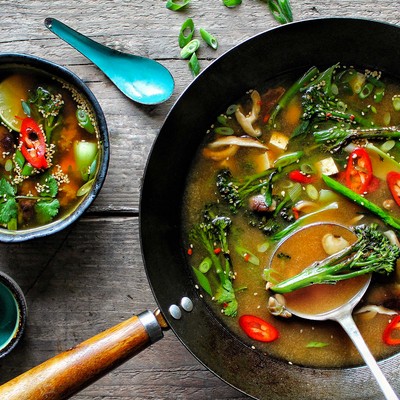 Tenderstem Broccoli & Tofu Miso Broth