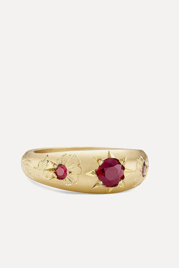 Wild Rosebud Ring