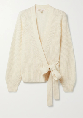 Ribbed-Knit Wrap Cardigan from MICHAEL Michael Kors