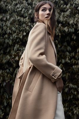 Leah Wool Blend Longline Overcoat, £325