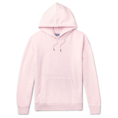 Garment-Dyed Loopback Cotton-Jersey Hoodie from J.Crew