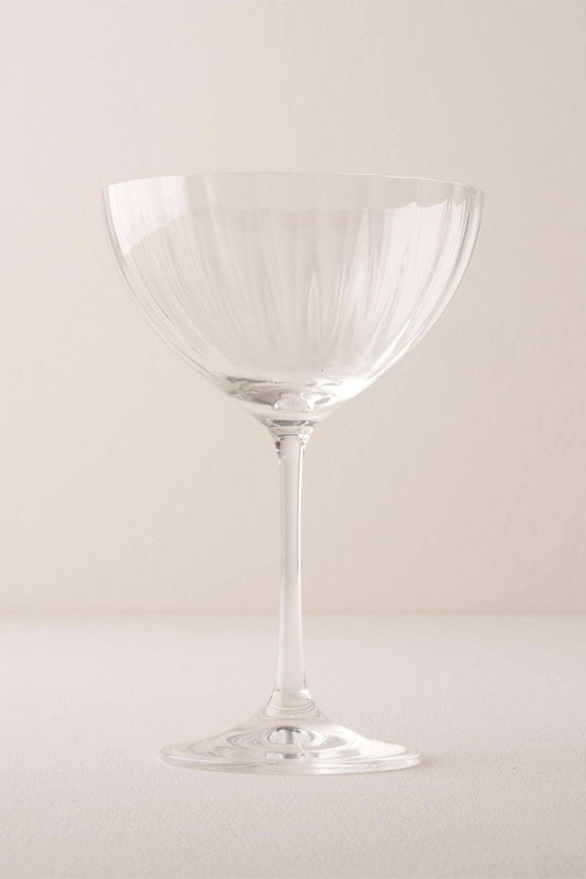 Fluted Crystal Coupe Champagne Glasses from Truly