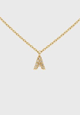 Diamond Initial Necklace  from Aurum And Grey